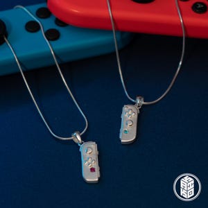 Switch Console Joy Con Pendant Gamer Jewelry Match Set 925 Sterling Silver by KAIKO