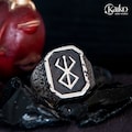 Brand of Sacrifice Rune Rustic Ring 925 Sterling Silver by KAIKO product logo