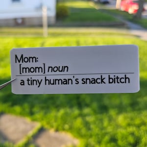 Mom definition, mother's day, mom sticker, kindle, laptop, water bottle, die cut sticker, waterproof, mother's day, gifts, booktok