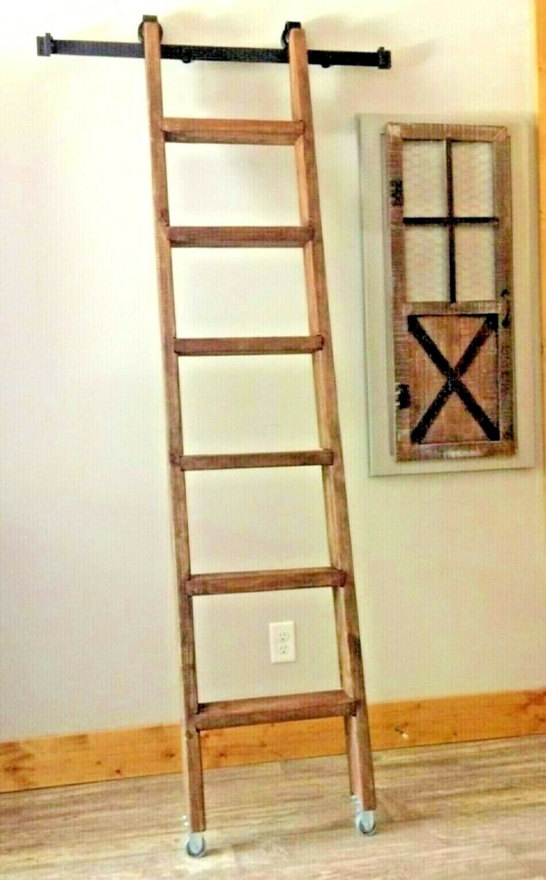 Naturalstained Oak wood LOFT LADDER MOUNTNG KiT Option3ft Etsy