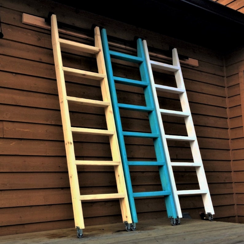 5ft8.5ft Ladder LIBRARY KiT Option 6.6 Ft Sliding Rail Kit Etsy
