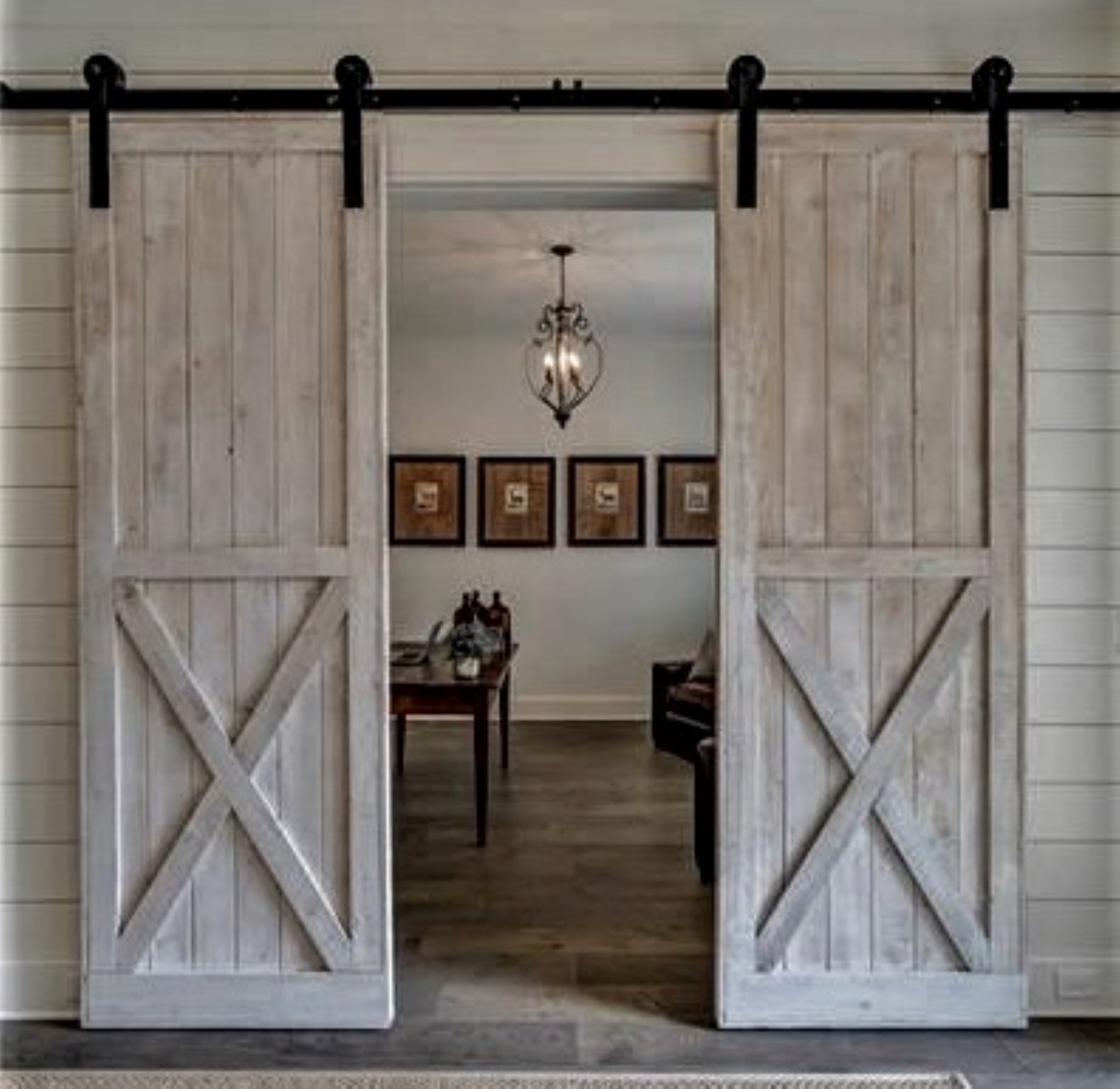 Double Barn Doors HARdWARE Option6.6 Ft sliding Double Barn Etsy