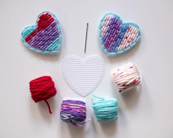 Heart Sewing Kit/Kids Sewing Kit/Valentine Craft/How to Sew Kit/Kid Craft Kit/Learn to Sew/Montessori Sewing/Life Skills/Preschool Sewing
