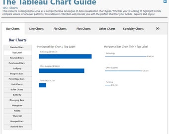 The Tableau Chart Guide - Tableau Charts, Templates, and Guides - Over 100 chart types