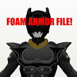 Psycho Ranger Black Foam Armor Pepakura