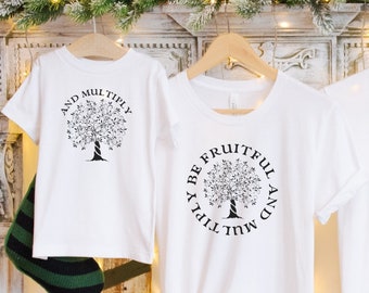 TODDLER "Be Fruitful and Multiply" Tee - Catholic/Christian Clothing for Kids - (Matching Adult Tees in the Shop)