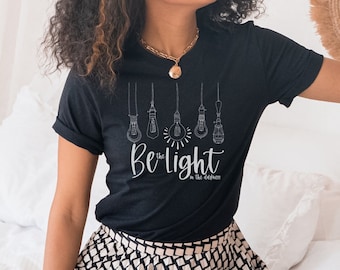 Be the light in the darkness - Unisex Short Sleeve Tee - Catholic Bible T Shirts