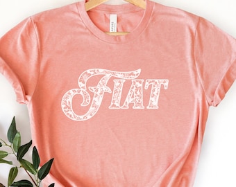 Our Lady's Fiat T shirt - Catholic Gifts for Women and Girls - Marian Short Sleeve Tee