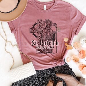 St. Patrick, ora pro nobis (Latin for "pray for us") - Unisex Short Sleeve Tee - Catholic Lent T shirt