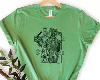 St. Patrick, ora pro nobis (Latin for "pray for us") - Unisex Short Sleeve Tee - Catholic Lent T shirt