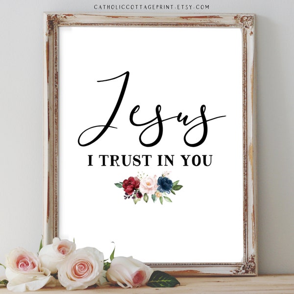 Jesus I Trust in You Printable Etsy