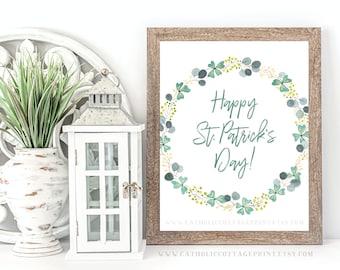 St. Patrick's Day Printable - Happy St. Patrick's Day - Digital Download