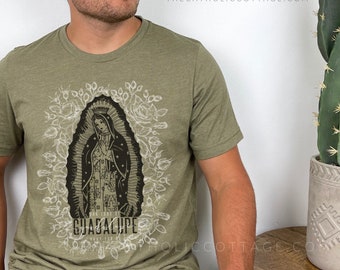 Our Lady of Guadalupe, pray for us t shirt - Catholic Gifts for Men & Women - Unisex Short Sleeve Tee