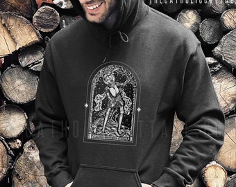 St. George and the Dragon Hoodie - Catholic Hooded Sweatshirt - Catholic Men & Women Hoodie