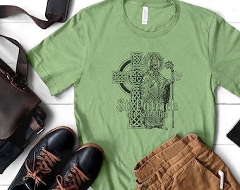 St. Patrick, ora pro nobis (Latin for "pray for us") - Unisex Short Sleeve Tee - Catholic Lent T shirts - St. Patrick's Day Apparel