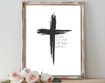 Lent Digital Printable - Remember you are dust and to dust you shall return