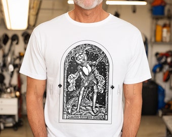St. George and the Dragon T Shirt - Catholic Men and Boys Apparel - Unisex Short Sleeve Tee