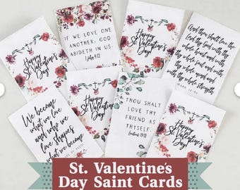 Digital St. Valentine's Day Card - Catholic Valentine Printable
