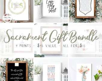 Seven Sacraments Gift Bundle - Digital Download, Catholic Card/Printables