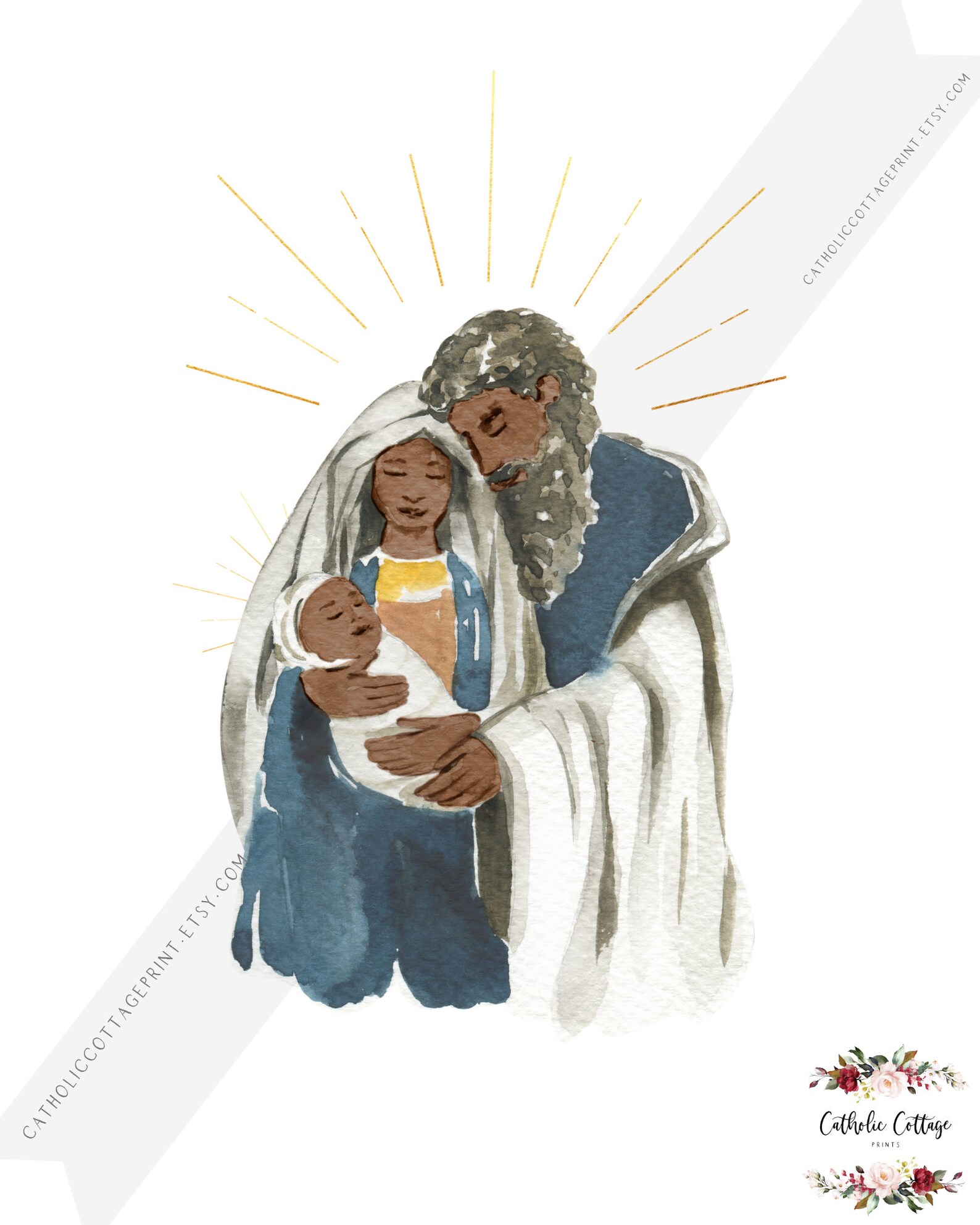Holy Family Printable Catholic Digital Download | Etsy