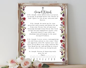 Novena to St. Joseph - Tracker Printable, Catholic Prayer