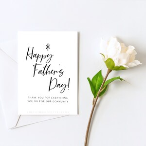 Gift for Priest - Father's Day Card Prints Front to Back - 