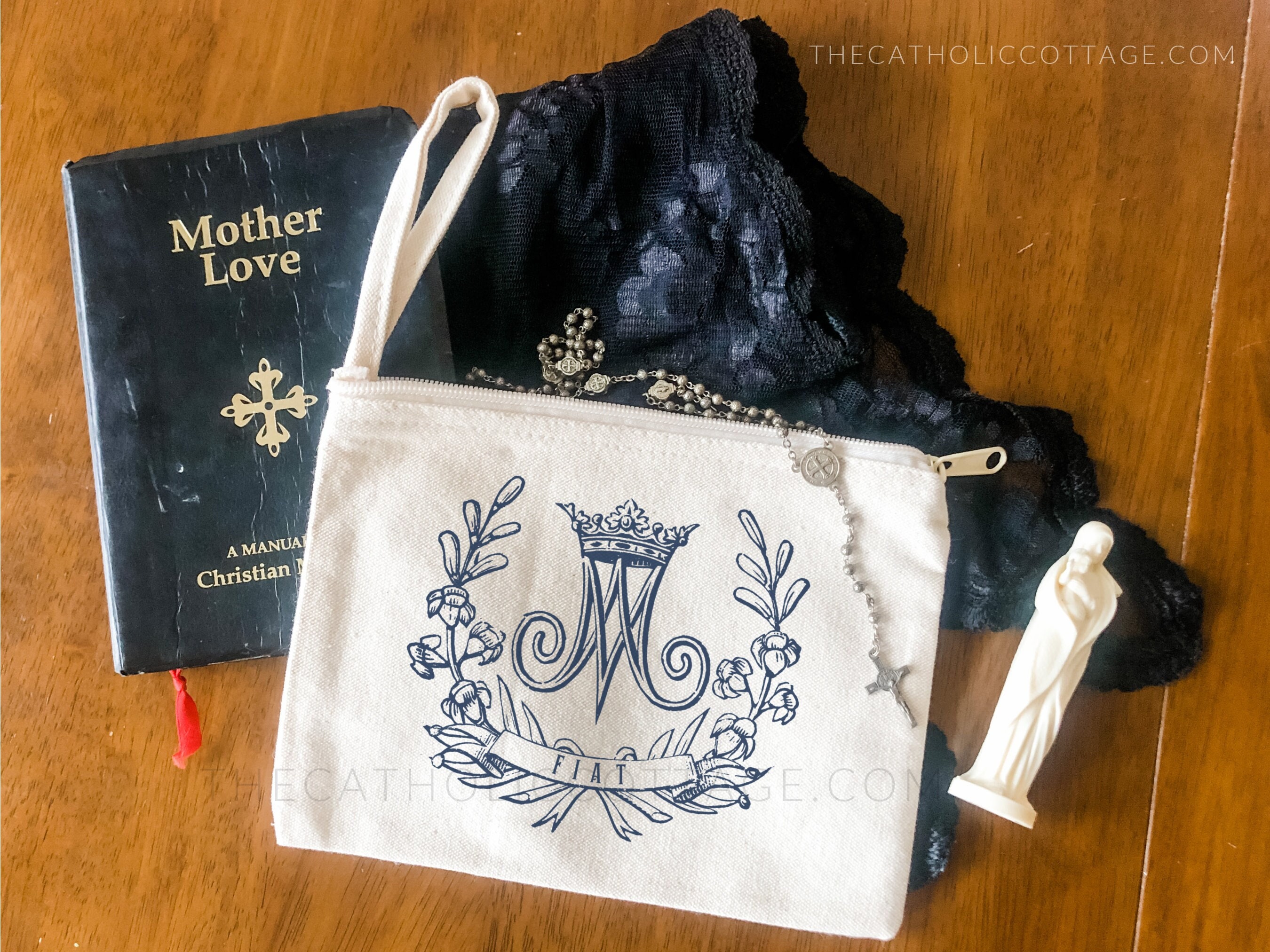 Little Quail: Double Pocket Rosary Pouch Tutorial and Pattern