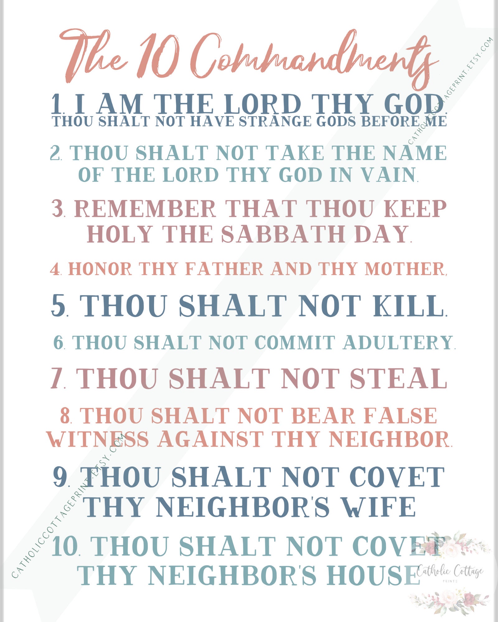 10 Commandments Kjv Printable Crafts For Kids 10 Commandments Kjv Printable Crafts For Kids