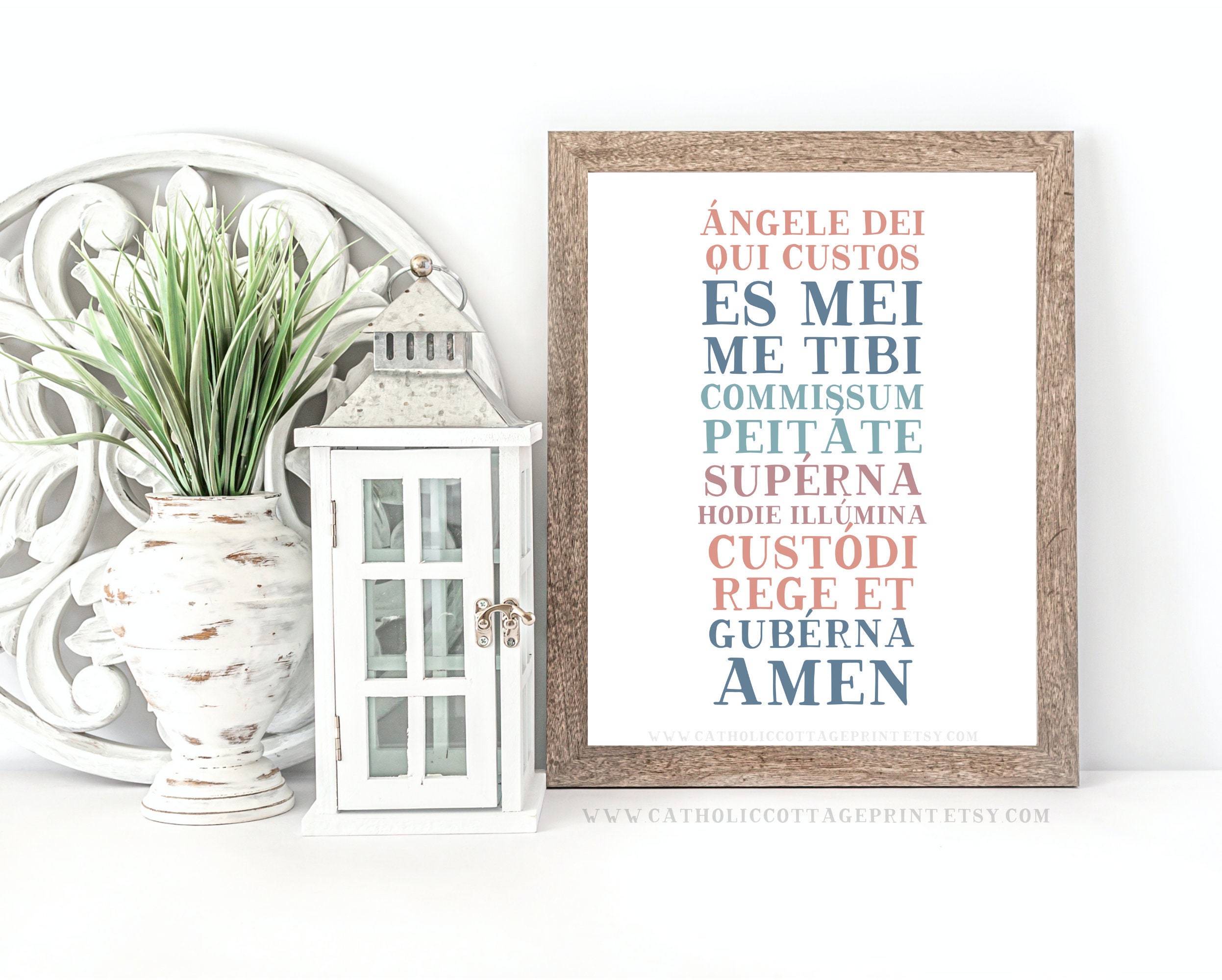 Angel of God Prayer IN LATIN Guardian Angel Prayer Printable Etsy