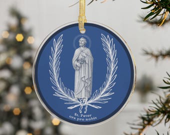 St. Peter Ornament | Catholic Saint Acrylic Ornament