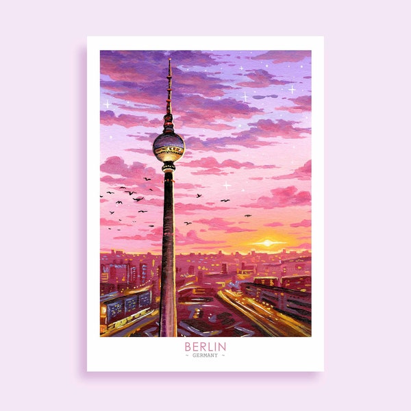 Berlin Germany Art Print ~ A4/A5/A6 ~ Travel Print ~ Laura Caroline Art