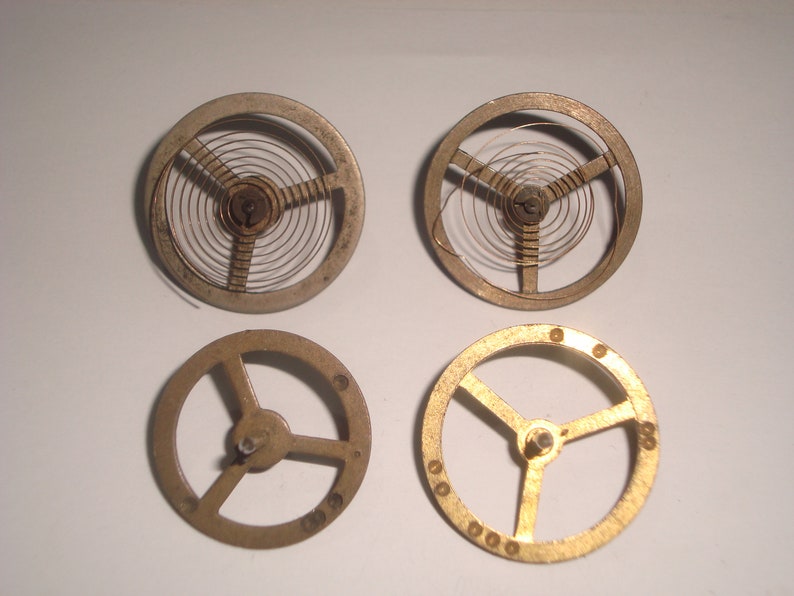 CLOCK BALANCE Wheels Antique Vintage x4 useful for Steampunk Etsy