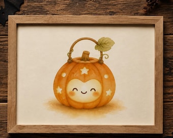 Pumpkin Nursery Wall Art, Fall Kids Room Decor