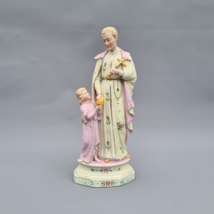 Porcelain antique statue of Saint Gerardus ++
