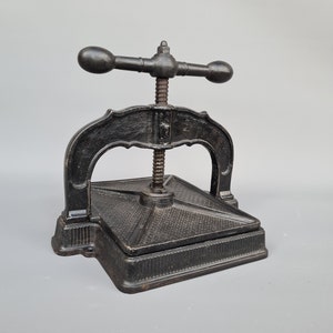Beautiful antique book press, made of iron image 1