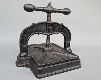 Beautiful antique book press, made of iron ++