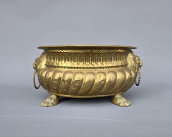 Vintage Arts and Crafts Brass Planter / Jardiniere - Etsy 日本