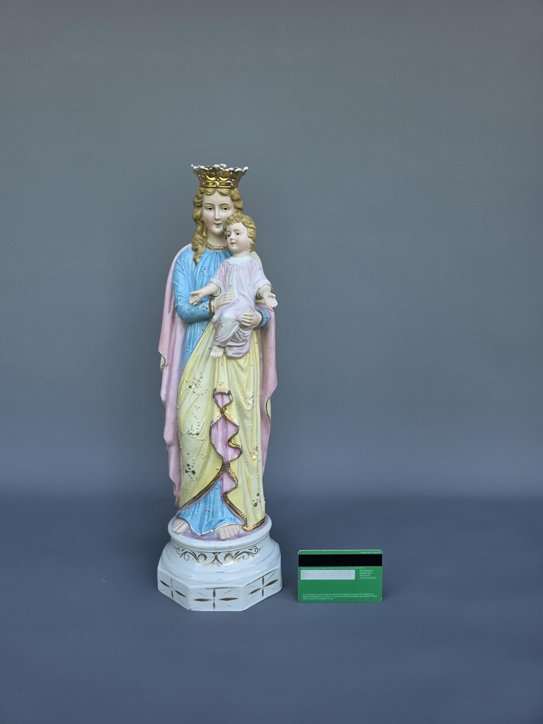 Large Porcelain Madonna Virgin Mary Baby Jesus Statue ++ - Etsy Canada