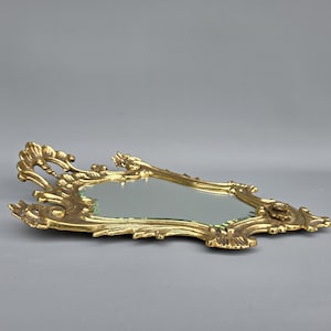 French brass wall mirror, Rococo style ++