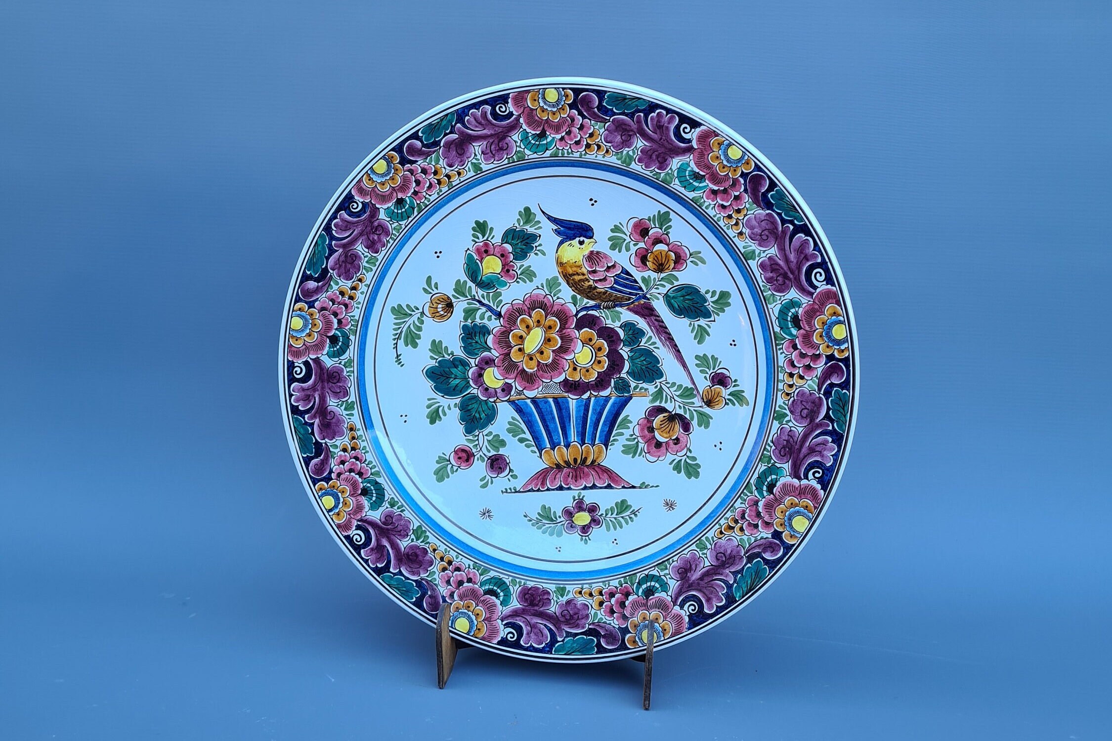 Delft Polychrome Plate, Hand Painted, Made in Holland ++ - Etsy