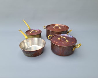 Ensemble de quatre casseroles/poêles professionnelles belges - WEGRO ++