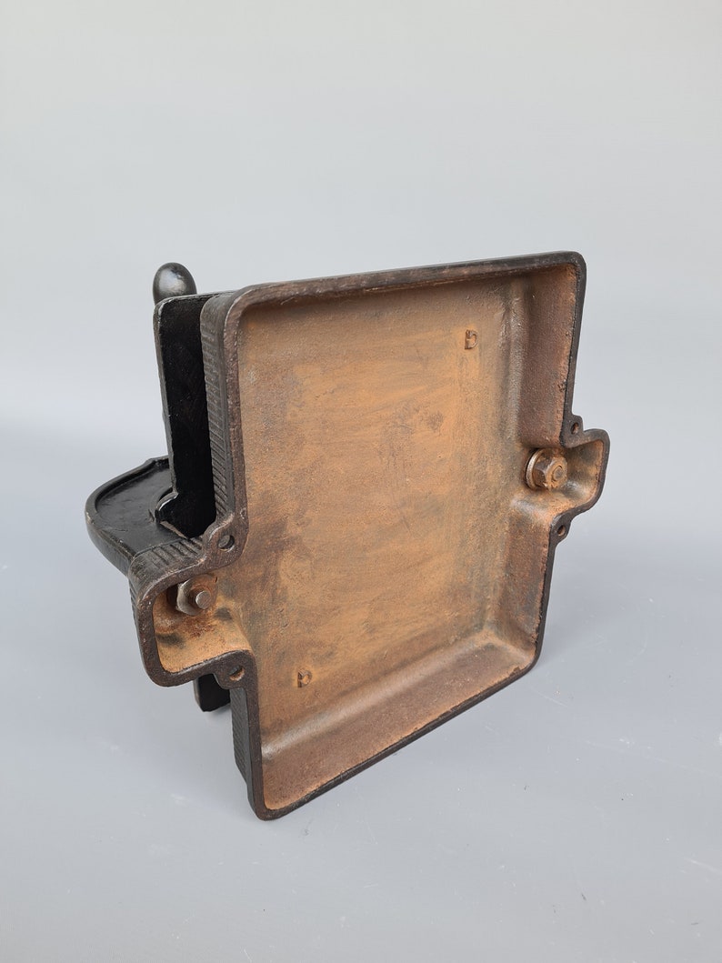 Beautiful antique book press, made of iron image 9