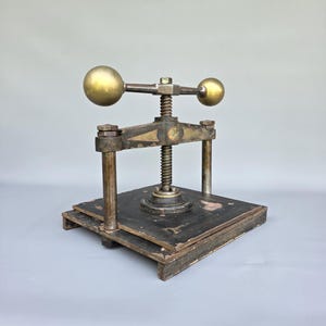 Antique cast iron book press book press printing press graphic graphics printing tool ++