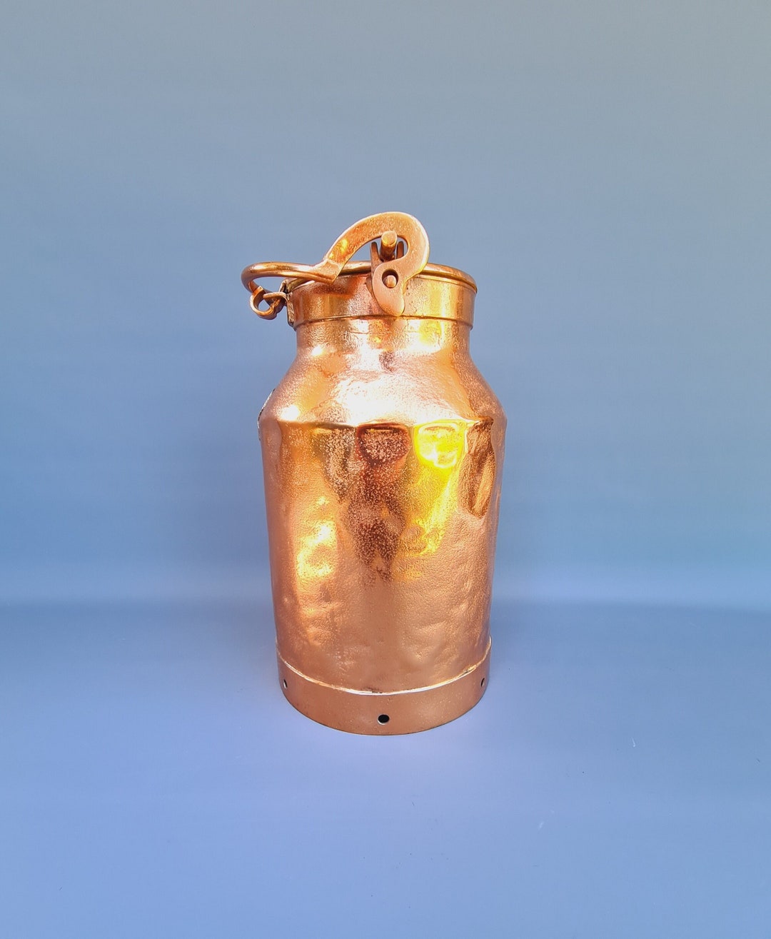 Large Copperplated Vintage Milk Can From Farm Etsy