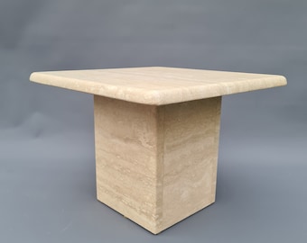 Travertine vintage side table ++