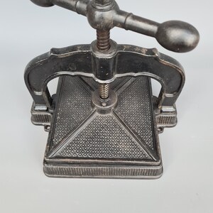 Beautiful antique book press, made of iron image 4