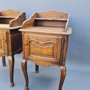 Set wooden night tables, Louis XV style ++  restoration project