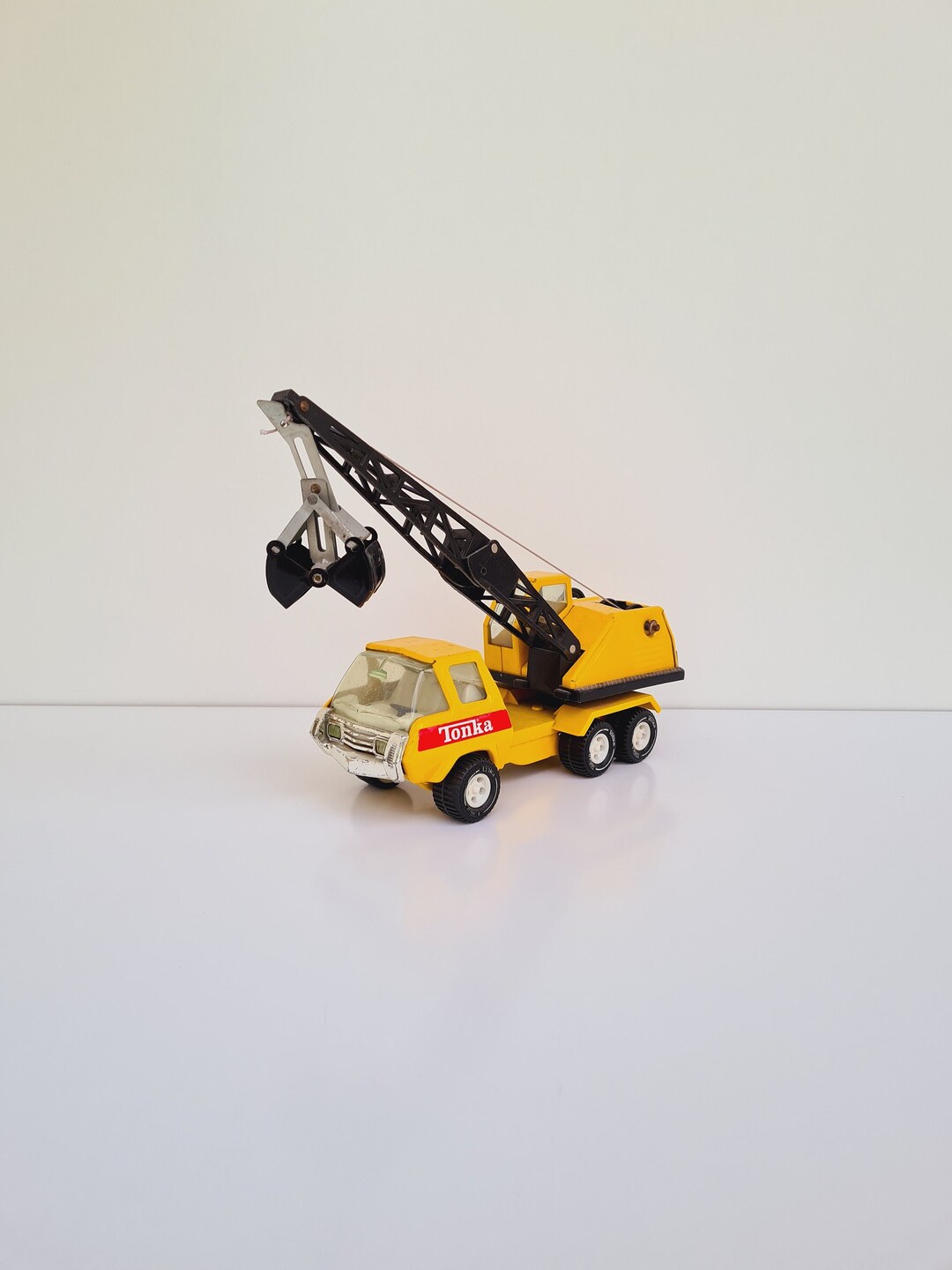 Old TONKA Yellow Crane Truck Etsy