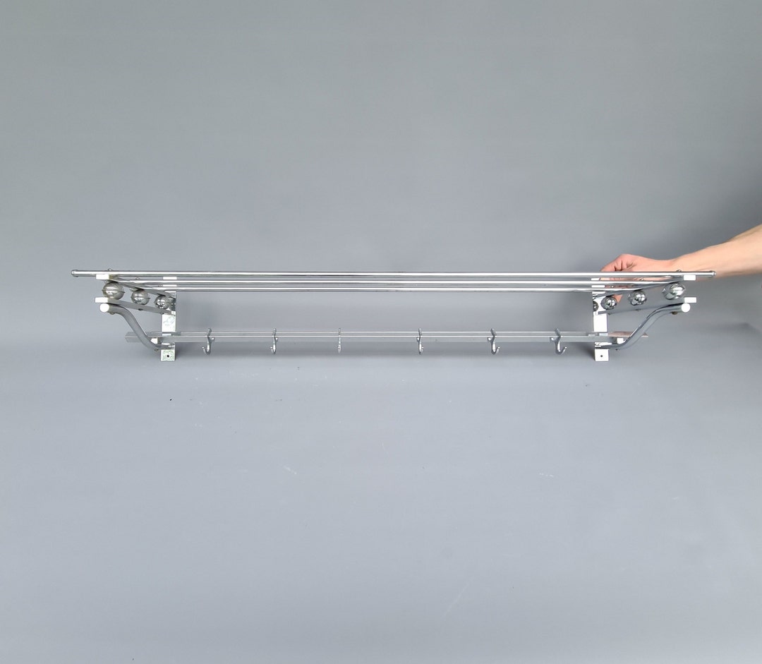 Nice French Chrome Coat Wall Hat Rack, Art Deco Style - Etsy