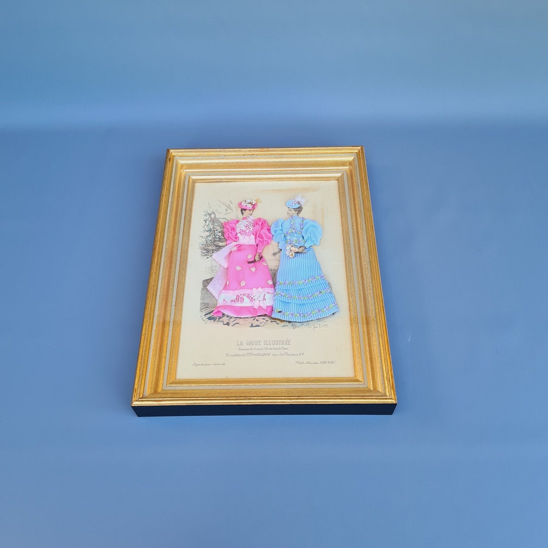 フランスアンティーク 額縁La Mode Illustree Vintage La Mode